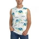 thumbnail image 1 of Fotbe Sea Turtle Men's Camiseta sin Mangas Estampada para Hombres, Playera Casual para Gimnasio, Entrenamiento, Playa-3X-Large, 1 of 7