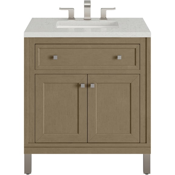 James Martin Vanities 503-V30-WLW-3LDL Chicago 30" Free Standing Single Basin Vanity Set -