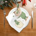thumbnail image 2 of Qxltty St Patricks Cartoon Doll Napkins 20×20in Perfect for Parties Dinners Weddings Cocktail Housewarming Cloth Napkins Set of 6, 2 of 8