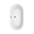 thumbnail image 5 of Juliette 60 Inch Freestanding Bathtub in White with Floor Mounted Faucet, Drain and Overflow Trim in Matte Black, 5 of 7