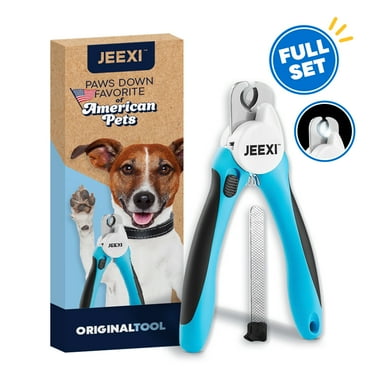JEEXI LED Dog Nail Clippers with Light – Quick Sensor for Safe & Easy Trimming, Sharp Blades for Thick Nails, Prevent Over-Cutting – Pet Nail Trimmer for Pets, Dogs & Cats