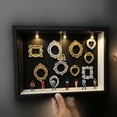 thumbnail image 2 of DIY Mini Museums Silhouette Box, Shadow Box Frame Display Case, Retro Gold Frame & Figures, Personalized Photo Shadow Boxes Display, Gift Ideas for Valentine's Day, Anniversary or Wedding, 2 of 9