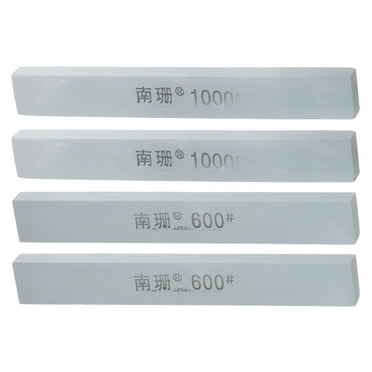 4pcs Knife Sharpening Stone Set 600/1000 Grit Rectangle Knife Sharpening Stone