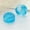 Gradient Lake Blue, variant on U8MO 5pcs 14mm Flat Round Carved Handmade Lampwork Glass Beads for Jewelry Making-Deep Green