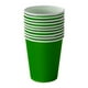 thumbnail image 1 of Inteprter Vasos de papel de estimulación de colores para fiestas, vasos de papel impresos con letras y números que no se deforman, 50 Uds. Mostrada verde oscuro, 1 of 6