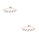 thumbnail image 1 of Minnieouse con cordón para mujer, pulseras de circón de rama de sauce, brazalete brillante, cadena, accesorio de moda, rosa para banquete de Oro rosa 2Conjunto, 1 of 6