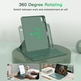 thumbnail image 3 of for iPad 11th(A16, 2025)/10th Generation Case with Keyboard, 360° Rotatable Case & Detachable Backlit Keyboard, Precision Cutouts and Pen Holder, 3 of 5