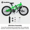 thumbnail image 2 of Royalbaby Boys Girls Kids Bike 12 In BMX Freestyle Green 2 Hand Brakes Bicycles with Training Wheels Child Bicycle, 2 of 9
