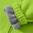 thumbnail image 3 of Girls Polar Fleece Jacket Fuzzy Sherpa Zip Up Stand Collar Coat Fall Winter Warm Outwear with Pockets for Kids 3-12 Years, 3 of 6