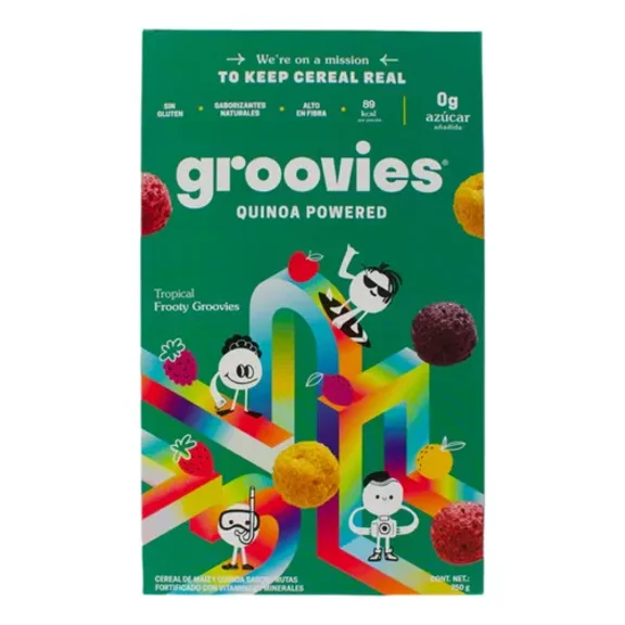 Cereal Saludable Frooty Groovies Quinoa Sin Gluten 250g