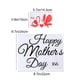 thumbnail image 3 of Stickers For Children Girls Mother's Day Tag Stickers Heart Shape 28.5x6x0.05cm Self-Adhesive 1 Sheet, 3 of 3