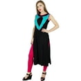 thumbnail image 2 of Bimba Women Black Sleeveless Kurti Kurta Summer Tunic Casual Day Wear Blouse, 2 of 6
