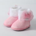 thumbnail image 2 of Yindaity Baby Boy Boots Baby Boy Girl Boots Newborn Shoes Winter Snow Bowknot Anti-Slip Soft Sole Warm Infant Toddler Prewalker Booties(Pink,3), 2 of 8