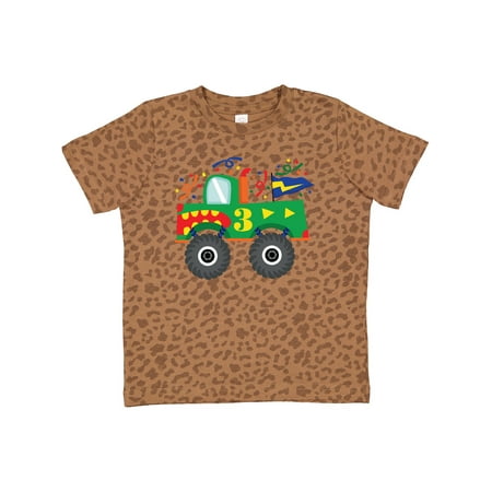 

Inktastic 3rd Birthday Monster Truck Gift Toddler Boy Girl T-Shirt