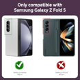 thumbnail image 3 of for Samsung Galaxy Z Fold 5 Case Liquid Silicone Case Dual Layer Hybrid Hard PC Soft Silicone Gel Rubber Bumper Slim Fit Shockproof Protective Phone Case for Samsung Galaxy Z Fold 5 5G, Black, 3 of 6