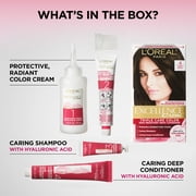 LOreal Paris Excellence Creme Permanent Triple Care Hair Color, Medium Maple Brown, 1 Kit