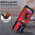 thumbnail image 5 of CoverON For Motorola Moto G Power 2022 Case, KickStand Ring Credit Card slot Camer Cover Phone Magnetic holder, Red, 5 of 8
