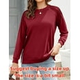 thumbnail image 2 of Zeagoo Women Cotton Tops Long Sleeve T Shirts Tunic 2025 Ladies Dressy Blouse Casual Shirts for Fall Winter, 2 of 6