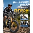 thumbnail image 5 of 750W Electric Bike for Adults 20 mph Max Speed E-Mountain Bikes 26" Adult Fat Tire E-Bikes with 48V 20AH Battery up to 70Miles Range, 7 Speed and Full Suspension off Road E Bike, UL2849 by SGS, 5 of 8