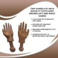 thumbnail image 7 of Tiny Hands 4.5-Inch Novelty Toys | Left and Right Hands, Deep Brown, 7 of 7