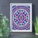 thumbnail image 5 of Cuadros Decorativos 5D bricolaje completo taladro diamante pintura púrpura Mandala bordado artesanía costura Ehuebsd Nuevos Originales, 5 of 9