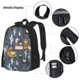 thumbnail image 3 of Easygdp Llama and Cactus Mochila para Niños y Niñas con Set de Caja de Almuerzo y Estuche para Lápices 3 en 1, Mochila Escolar Estampada para Adolescentes, 3 of 7