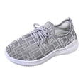 thumbnail image 6 of Rokment Graphic Walking Running Shoes for Women Men Unisex Lightweight Breathable Mesh Memory Foam Orthopedic Nursing Work Flat Sneakers Grey Size 7, 6 of 7