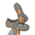 thumbnail image 2 of EKVAHL Women's Orthopedic Mesh Mary Jane Flats, Woven Walking Sneakers, Hook Loop Strap Summer Outdoor Daily Casual Trainers Brown, 2 of 4