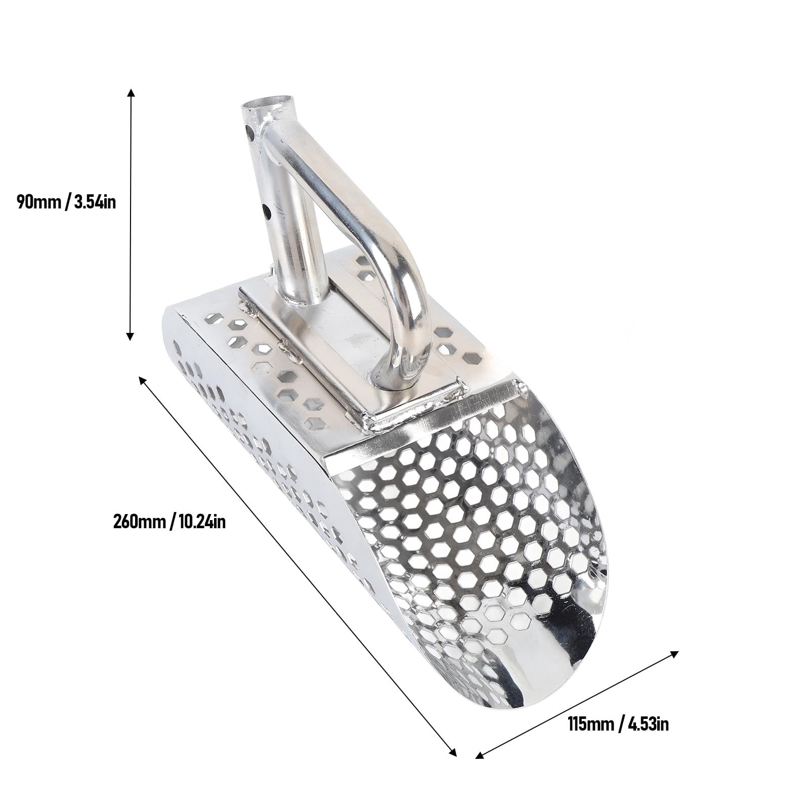 Metal Detector Scoop, Comfortable Grip Stainless Steel Removable Efficient Time Saving Metal Detecting Tool Digging Shovel  For Beach