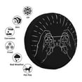thumbnail image 6 of DouZhe Waterproof Spare Tire Cover, Game Hands Controller Prints Adjustable Wheel Covers Fit for Jeep Trailer RV SUV Car, 14 inch, 6 of 7