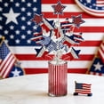 thumbnail image 4 of Bomd 4th of July Outdoor Decor Patriotic Plastic Yard Sign Star, Patriotic Outdoor Decorations, Rustic Iron Decorative Garden Stakes with American Flag Stars for Yard Patio Lawn, 4 of 9