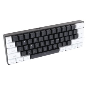 Mechanical Gaming Keyboard Mini RGB Lighting Mechanical Keyboard 61 Keys with LED Backlight, Wired Keyboard for Office Business