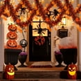 thumbnail image 6 of Taotanxi 76" Halloween Tinsel Garlands,Funny Orange Pumpkin Shiny Metallic Twist Foil Tinsel Garland Hanging Holiday Decorations for Home Indoor Outdoor Festivities Party Decor, 6 of 6