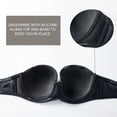 thumbnail image 6 of DELIMIRA Women's Padded Plus Size Strapless Bras Full Coverage Underwire Multiway Bra, 6 of 6