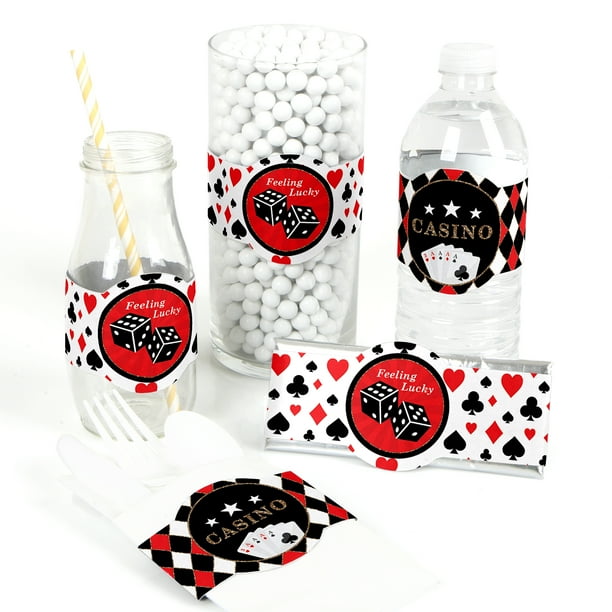 Las Vegas DIY Party Supplies Casino Party DIY Wrapper Favors