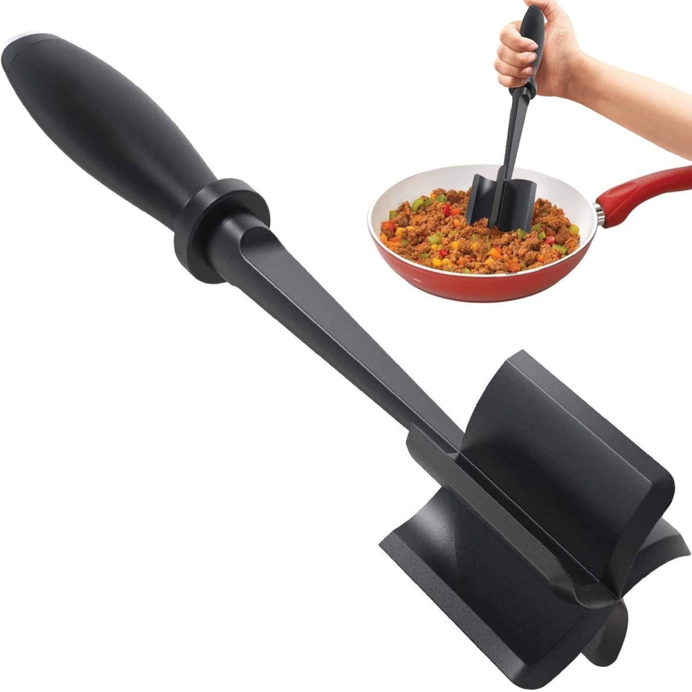 Meat Chopper, Ground Beef Masher, Heat Resistant Meat Masher for