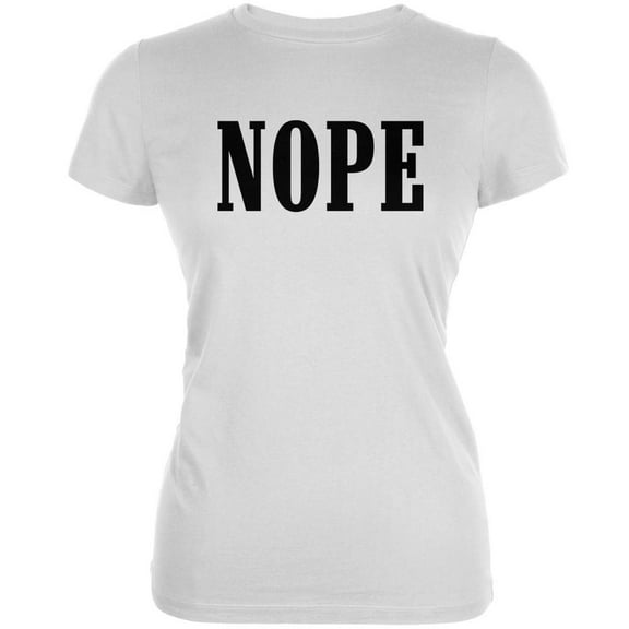 Old Glory Juniors NOPE White Short Sleeve Graphic T Shirt