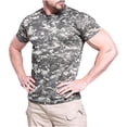 thumbnail image 2 of Camiseta de Camuflaje de los Hombres, Ligero de Verano Transpirable Ajustado Cuello Redondo de Manga Corta para Senderismo Y Deporte, Upf 50 + Tee, 2 of 4