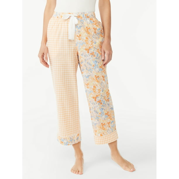 Joyspun Women's Woven Capri Pajama Pants