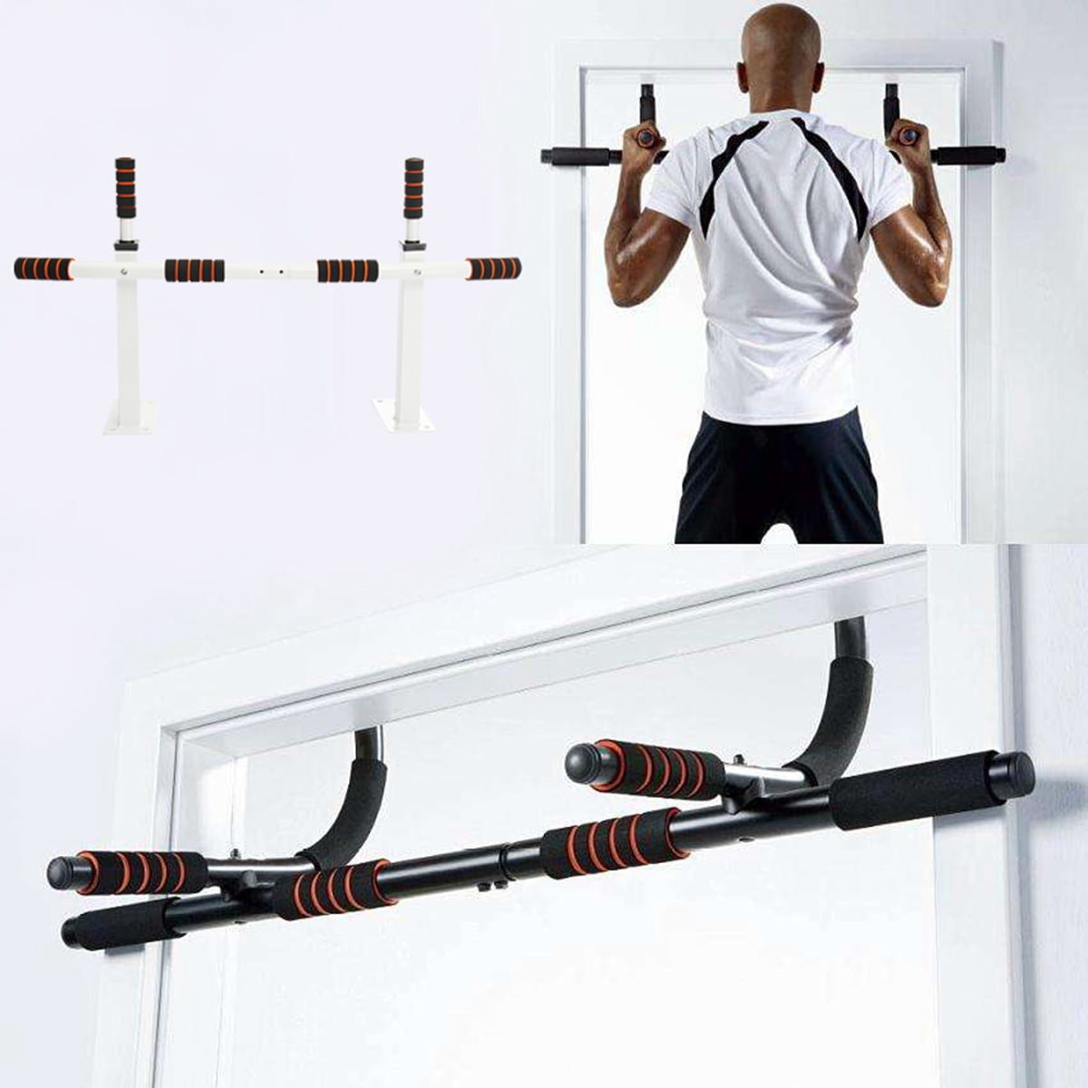 Heavy Duty Chin Pull Up Wall Mount Bar Exercise Workout Fitness Gym