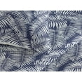 thumbnail image 3 of Ambesonne Leaves Quilted Bedspread Set 3 Pcs, Navy Aloha Leaf Botanical, King, Navy Blue and White, 3 of 4