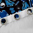 thumbnail image 4 of jejeloiu Hockey Sport Theme Black Out Curtains,Ball Helmet Curtains Pack of 2 (42x63 Each),Ice Hockey Game Bedroom Curtains For Boys Girls,Super Cozy Room Decor, 4 of 6