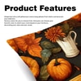 thumbnail image 2 of Thanksgiving Pumpkin Pie Covers- Set of 2 Throw Pillows in Various Sizes (16x16, 18x18, 20x20 inches) with Stylish Patterns for Home Decor and Comfort - Pillow Inserts Included, 2 of 6