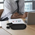 thumbnail image 4 of OULII Foldable Desk Extension Armrest Tray with Rotating Support Clamp and Mouse Pad Black, 4 of 8
