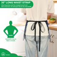 thumbnail image 3 of Yayeee Waist Apron with Pockets for Cooking Waterproof Half Server Aprons, Crystal Ball, 3 of 7