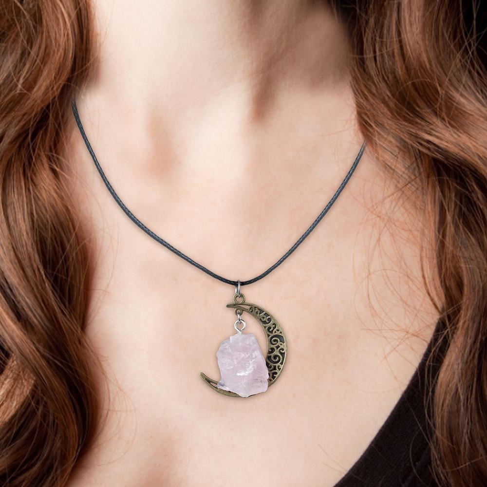 Natural Women Pendant jewelry charms fashion gift love Necklaces Geode free bag 