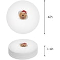 thumbnail image 1 of FMSHPON Merry Christmas Cute Puppy Set of 4 Round Coaster for Drinks, Absorbent Ceramic Stone Coasters Cup Mat with Cork Base for Home Kitchen Room Coffee Table Bar Decor, 1 of 6
