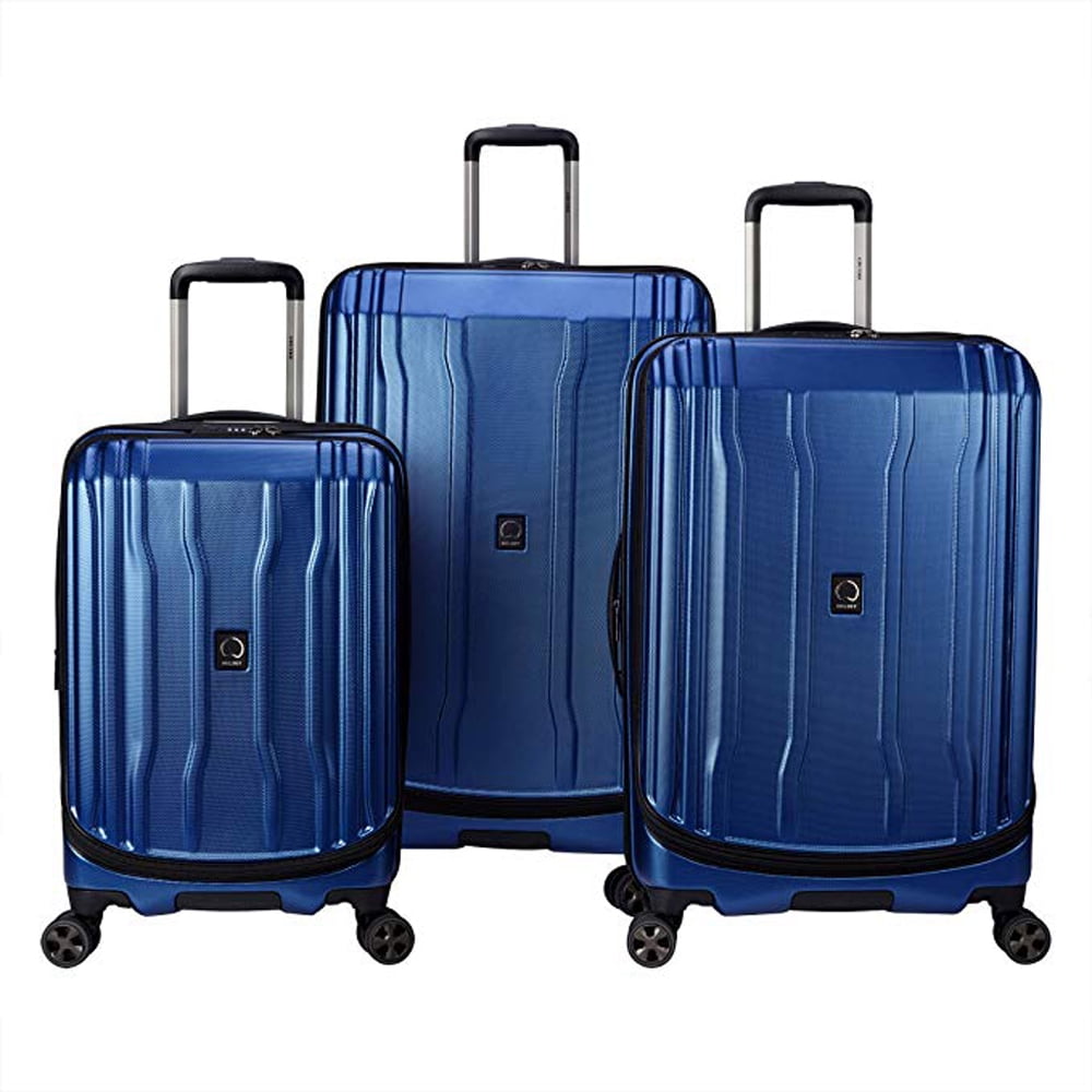 Carry on Exp Blue Spinner Trolley DELSEY Paris Cruise Lite Hardside 19 Intl