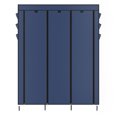 thumbnail image 7 of UBesGoo Portable Closet Storage Organizer Wardrobe Clothes Rack Shelves, Dark Blue, 7 of 7