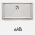 thumbnail image 2 of Stylish Dual Mount 31" Stainless Steel Single Bowl Kitchen Sink with Strainer S-402, 2 of 11